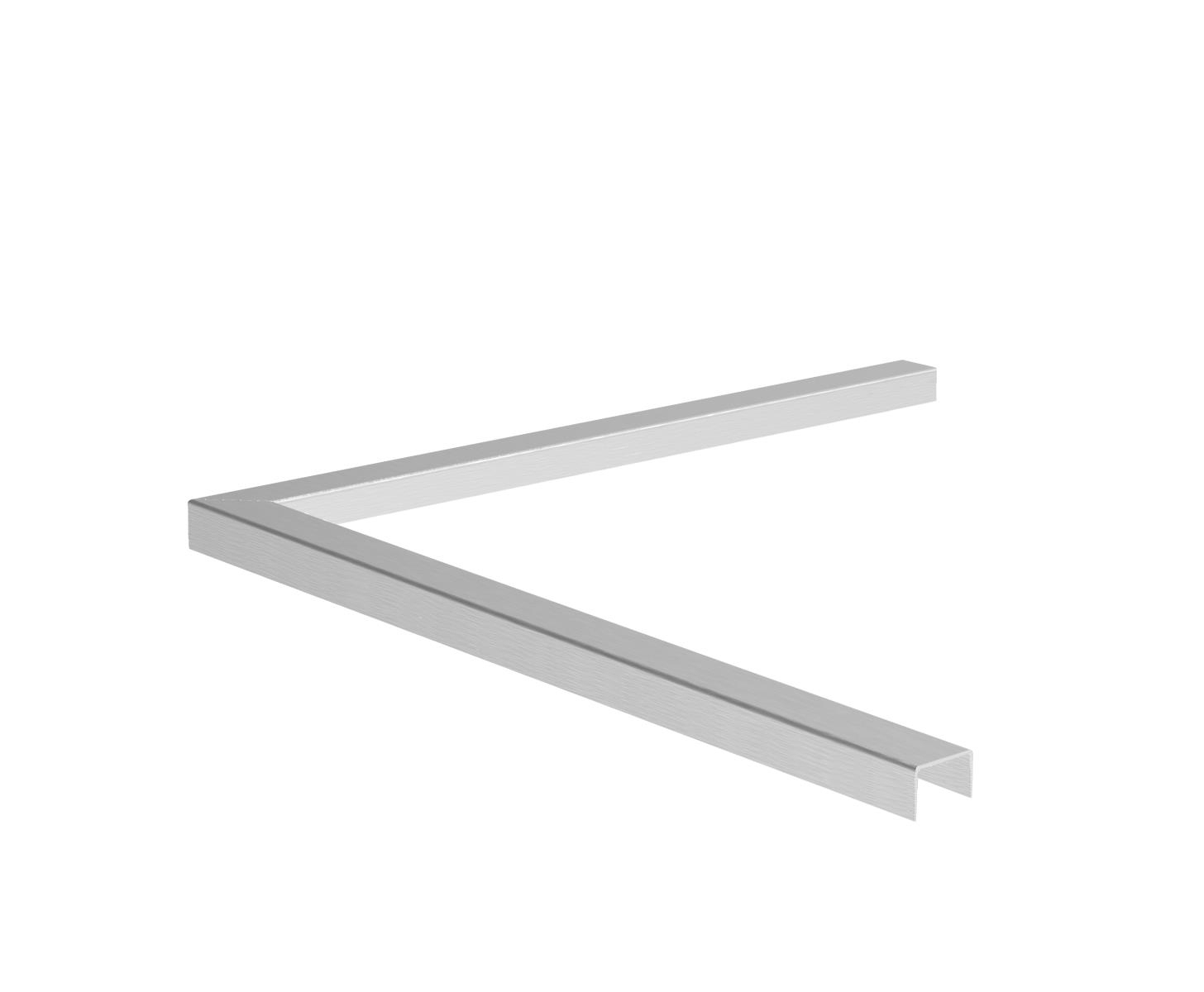 Glaskantenprofil Ecke 90° Aluminium fuer Glas 12-00-13-52 mm L=200 mm schwarz-89-11AL6901014G90SE-A.4