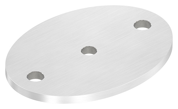 Ankerplatte Masse- 120 x 88 x 6 mm mit Zentrierbohrung- Ø 10 mm V2A-11-2261.4