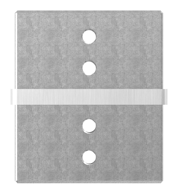 Verbinder - fuer Rechteck-Nutrohr- 60x40 mm - V2A-12-2311.4