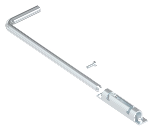 Bodenschieber - Torriegel - Laenge- 300 mm - verzinkt - zum Anschrauben-30-3861.8