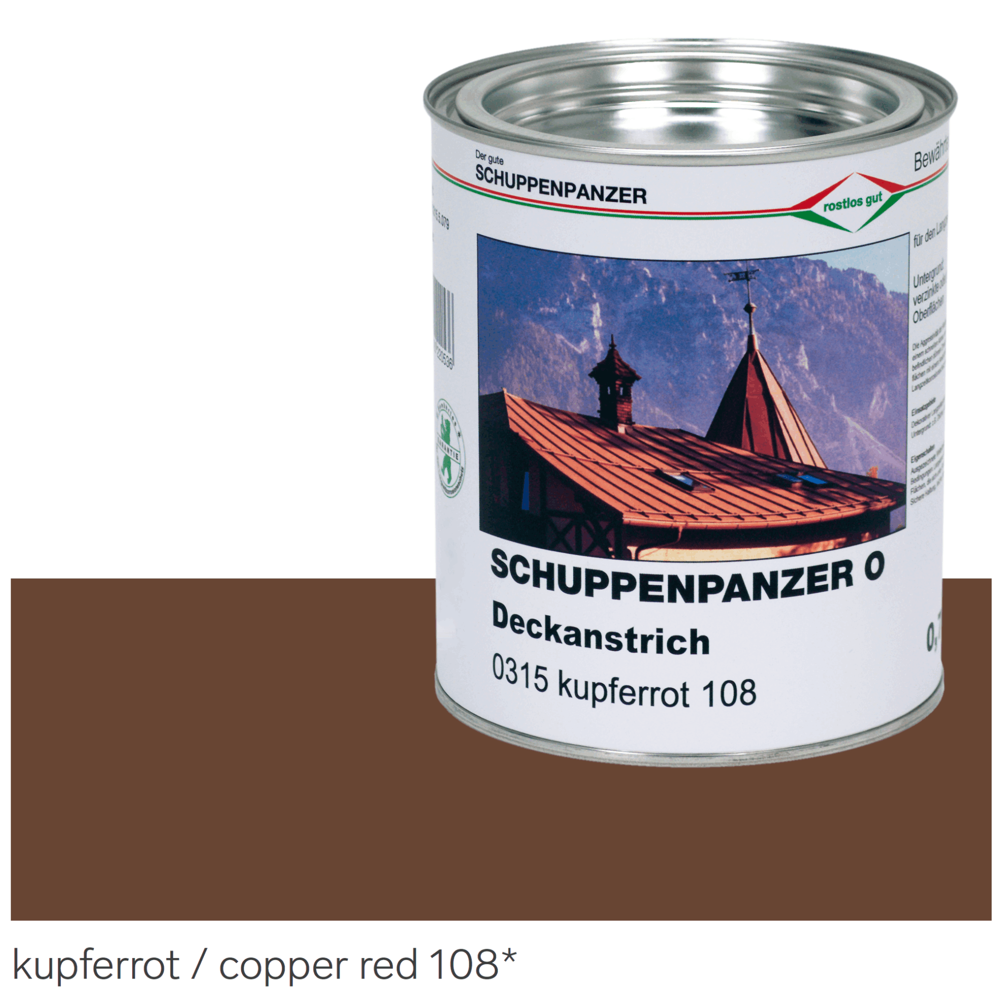 SCHUPPENPANZER-O 0315 kupferrot fuer Dachflaechen-67-1001.0