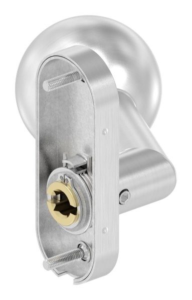 Drueckerknopf- Ø 50mm- drehbar- V2A - Rechts-88-11612-VA-D.R