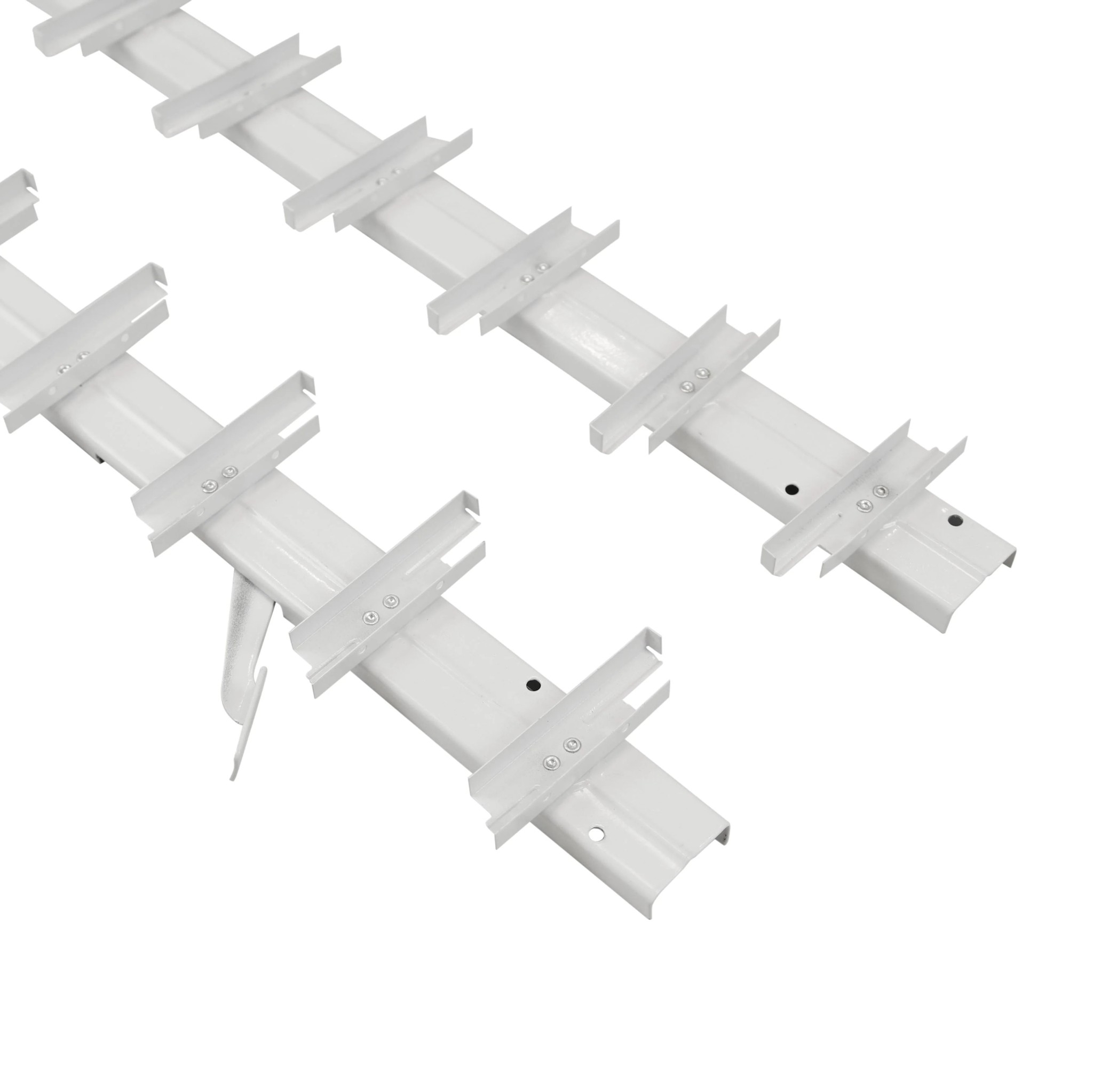 Jalousiesystem Stahl verzinkt L 1070 mm Paar Weiss RAL 9003-89-11FGSWS1070ZNR9003-A.4