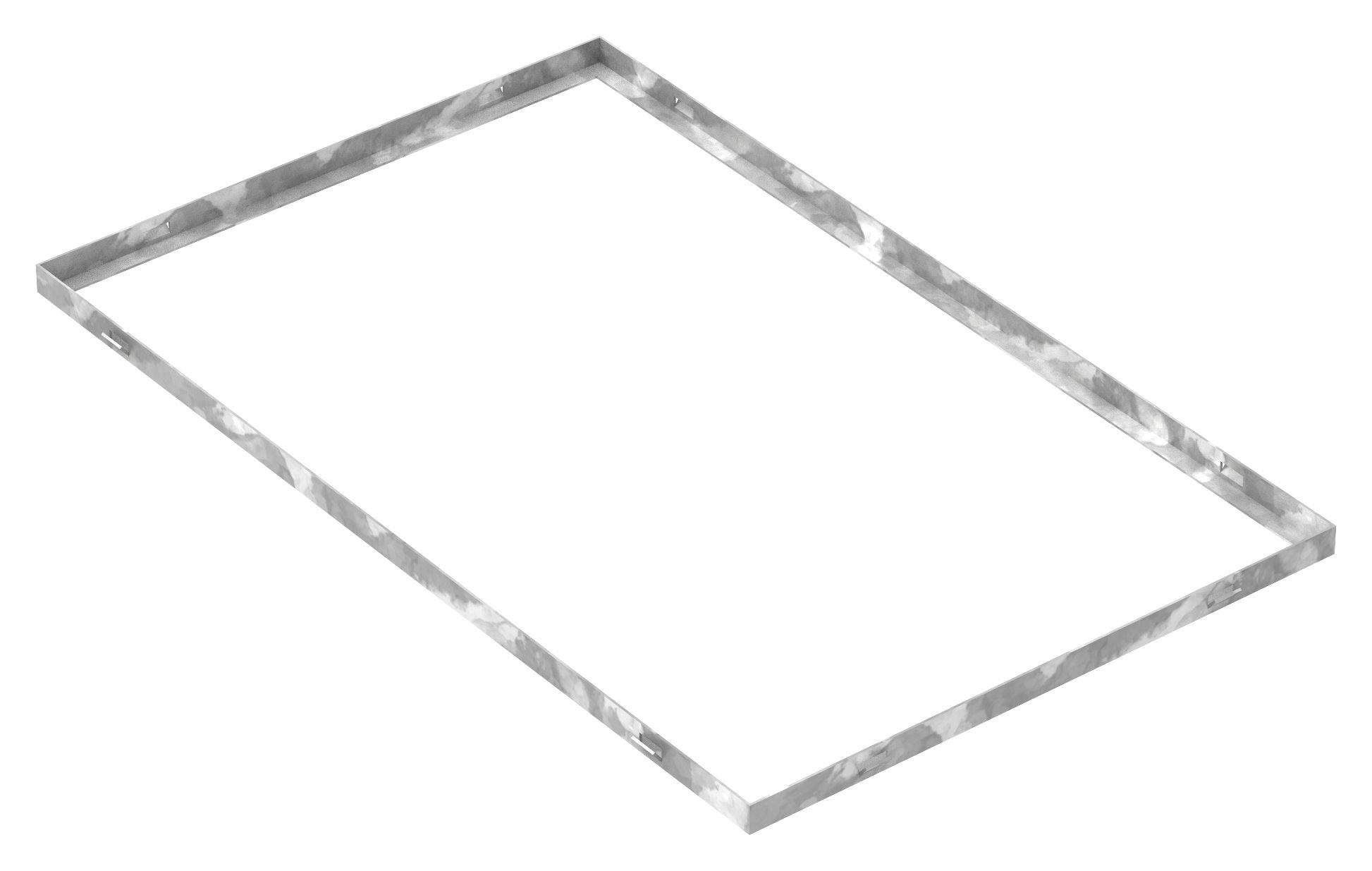 Zarge - Masse- 500x800x23 mm - fuer Rosthoehe 20 mm - aus S235JR -St37-2- bandverzinkt-23-508020.7