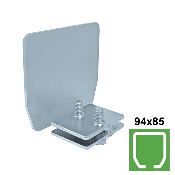 Endanschlag fuer Laufschiene Stahl verzinkt fuer Profil 94 x 85 mm-89-11H4094X85P-A.4