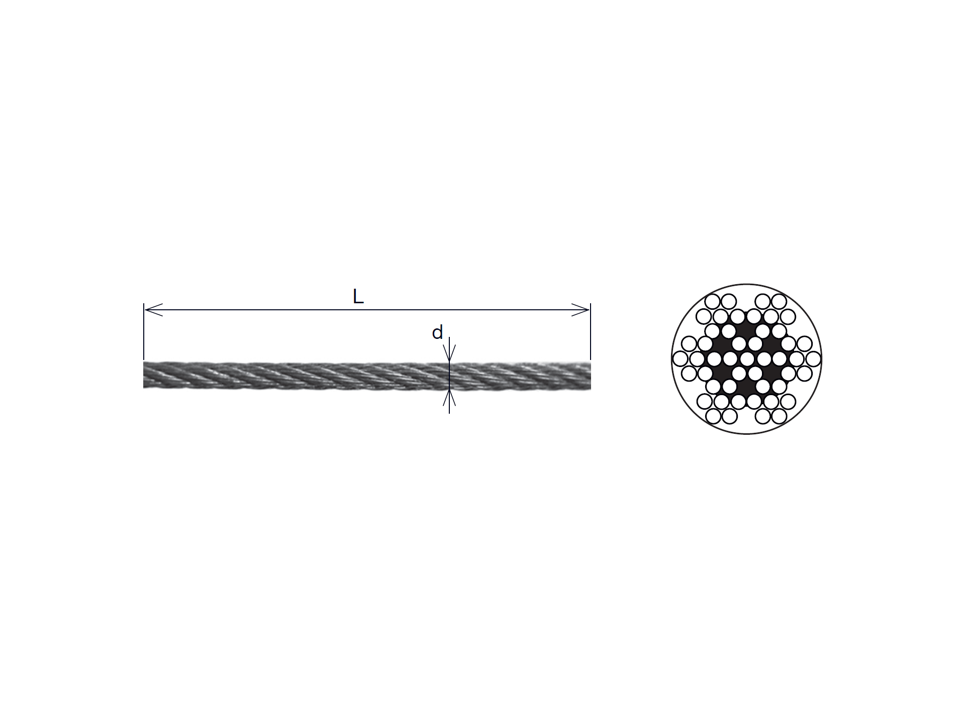 Edelstahldrahtseil Edelstahl AISI 316 4 mm x 25 m Exterieur-89-11A147900004025-A.4