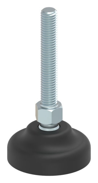 Schwerlast-Maschinenfuss M8x50 Fuss-Ø 40 mm mit Kugelgelenk-88-11192-M850.40