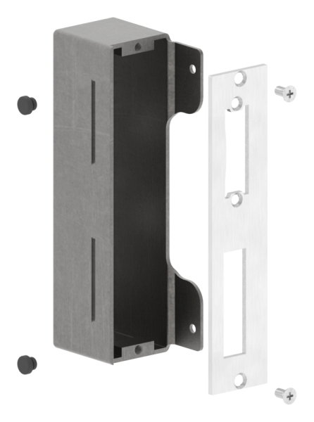 Gegenkasten Stahl roh 40 mm zum Anschweissen fuer elektrischen Tueroeffner-88-1159300-ST.40