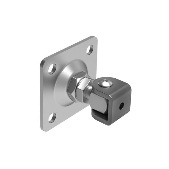 Einstellbares Torband Stahl verzinkt M16 mit Anschraubplatte 80x80 mm-89-11D453M16K-A.4