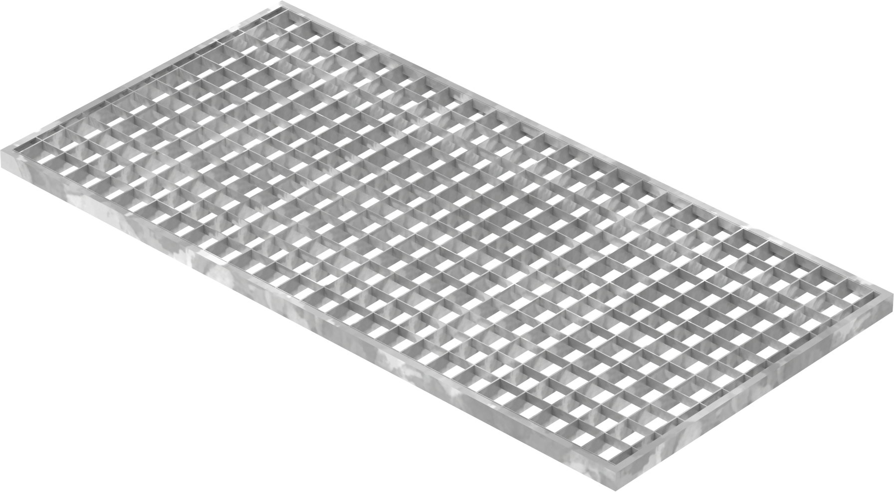 Lichtschachtrost Baunormrost - Masse-  390x790x20 mm 30-30 mm - aus S235JR -St37-2- im Vollbad feuerverzinkt-23-39793020.7