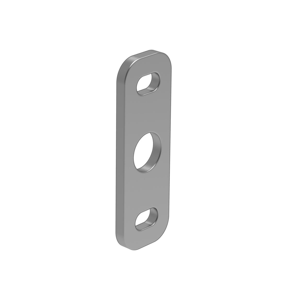 Anschraubplatte V2A 30 x 90 x 3 mm fuer verstellbare Scharniere-89-11D83030X90X3-A.4
