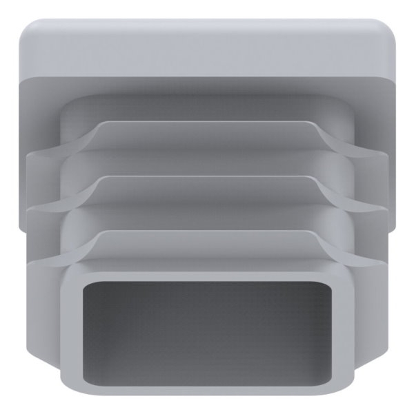 Einsteckkappe Kunststoff fuer Quadratrohr 25 x 25 mm grau-88-11178-25X25.G