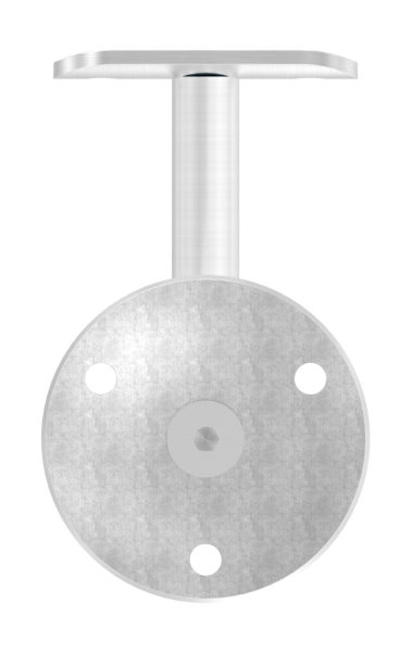 Handlaufhalter V2A fuer Rohr 42-4 mm- Ronde Ø 70 mm- Wandabstand 84 mm- verschraubt-11-2037.4