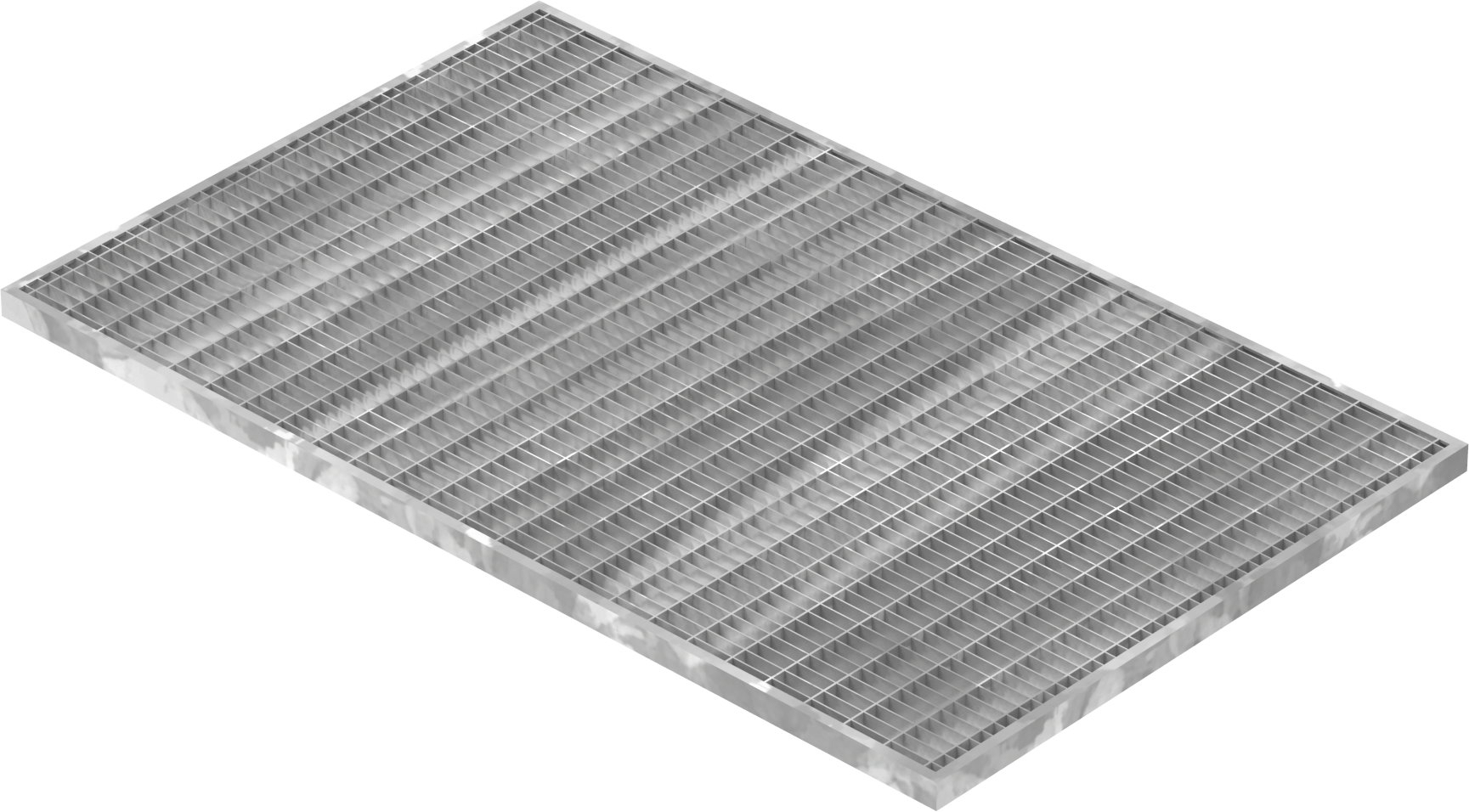 Lichtschachtrost Baunormrost - Masse-  490x790x20 mm 30-10 mm - aus S235JR -St37-2- im Vollbad feuerverzinkt-23-49793120.7