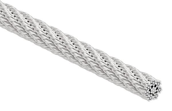 Edelstahlseil Edelstahl V4A Ø 5 mm L = 25 m 7x7-88-11101000005.25M