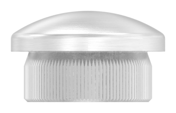 Einsteckkappe V2A Edelstahl fuer Rohr Ø 21-3 mm Wandstaerke 2-0 mm gewoelbt zum Einschlagen-11-5020.4