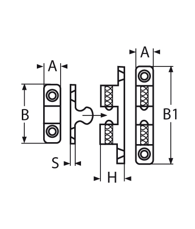 Kugelschnapper Breite- 29 mm V4A VPE- 5-66-64-411-852149.50