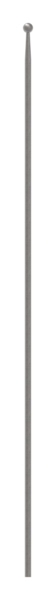 Zaunstab Laenge- 1020 mm Material Ø 12 mm - Kugel Ø 19 mm Stahl S235JR- roh-30-1231.8