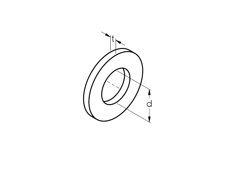 Unterlegscheibe DIN 125 fuer M12 Stahl verzinkt- Innen- 13 mm- Staerke 2-5 mm-89-11DIN125M12ZN-A.4