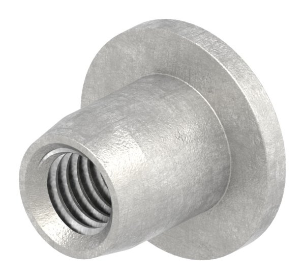 Huelsenmutter Edelstahl V2A M6 Flachkopf ISK-88-1158383-240.6