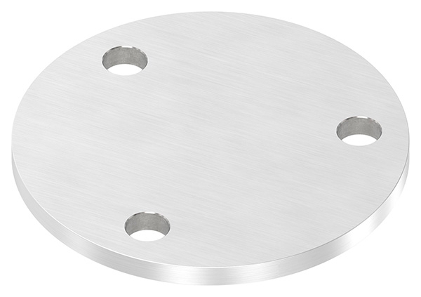 Ankerplatte Ø 100 x 6 mm mit 3 Bohrungen á Ø 11 mm V4A-11-2260.1