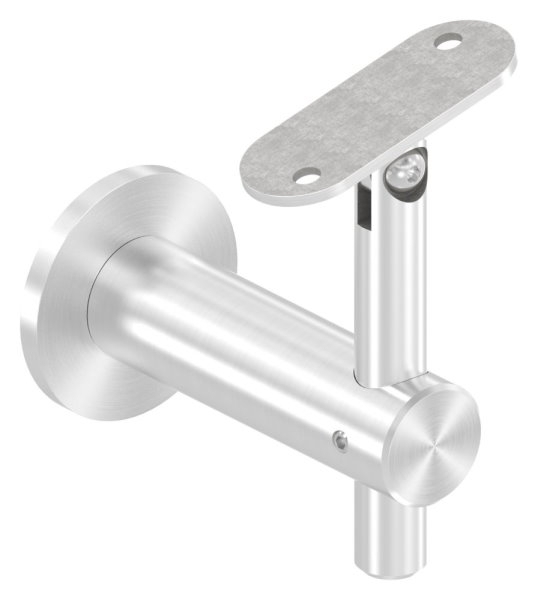 Handlaufhalter V2A Wandabstand 80 mm Ronde Ø 50 mm Gelenk flach-11-2066.4