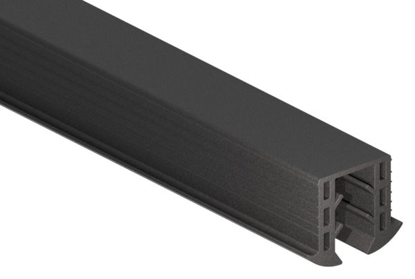 Keildichtung Glas 8-00 - 10-76mm- fuer Nut 24 x 24mm- Laenge 25m- EPDM-88-1160360-GU.25M