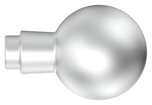 Alu-Tuerknopf gerade mit Kugel Ø 55 mm-12-3016.6