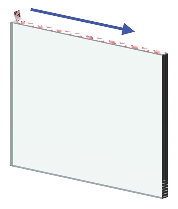 Klebestreifen - fuer Glas 12-76 - 21-52 mm - VHB-Klebeband-11.9019