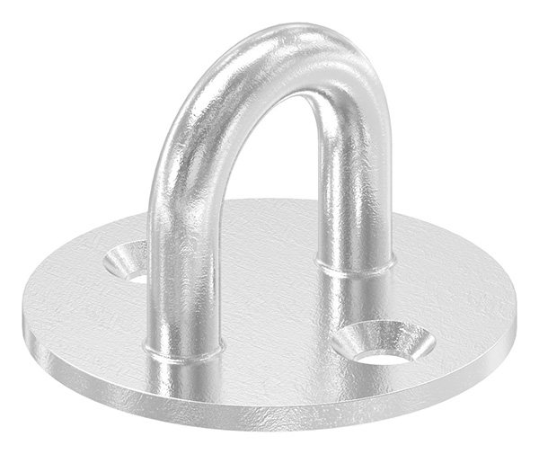 Befestigungsoese - Ø Oese- 6 mm - Platte- Ø 40 mm - V4A-11-2939.1