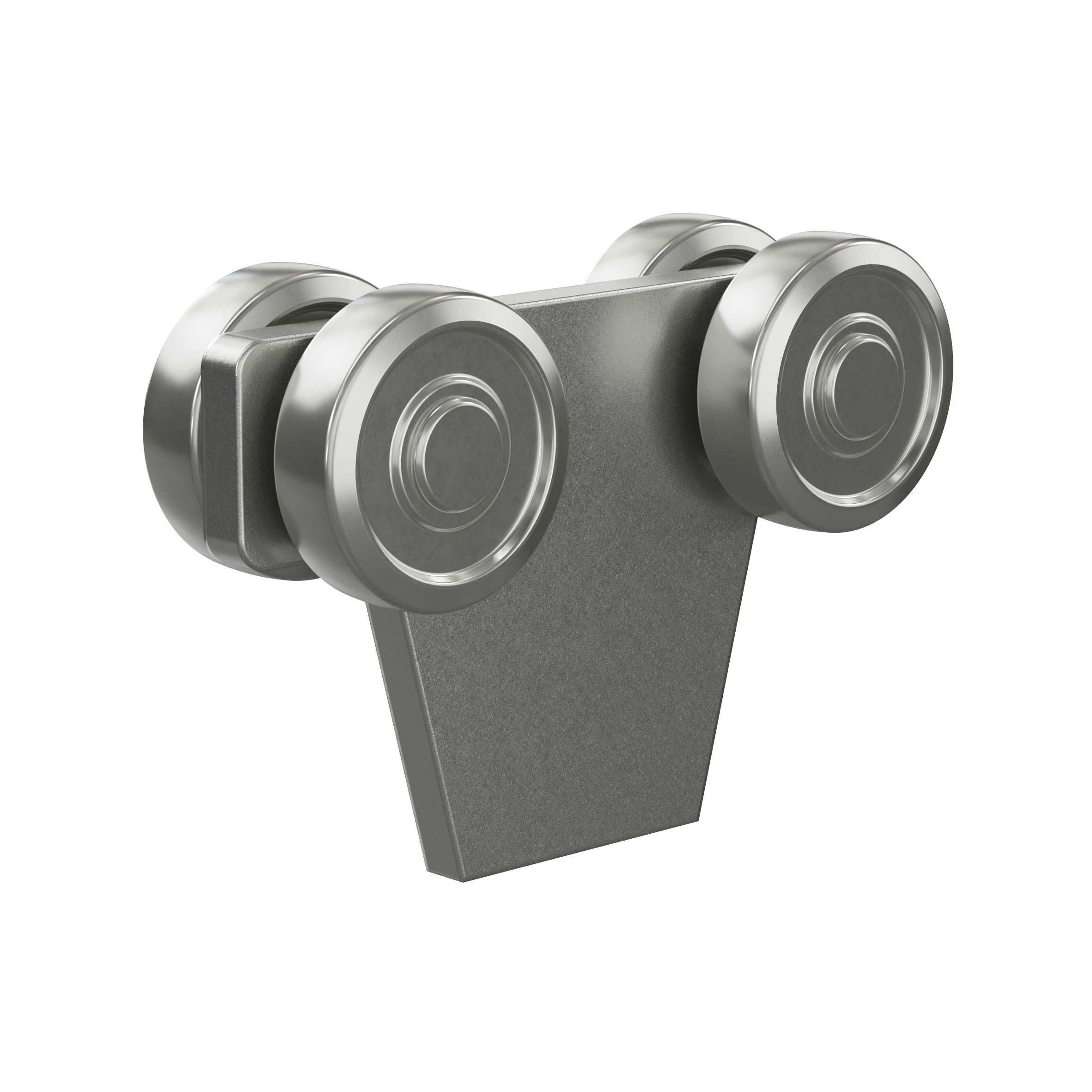 Doppelrolle zum Anschweissen MEA Gr- 3 verzinkt Ø 48 mm 10336851-60-0125.7