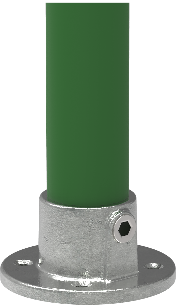 Rohrverbinder - Wandbefestigung rund - 131C42 - 42-4 mm - 1 1-4- - Feuerverzinkt u. Elektrogalvanisiert-131C42