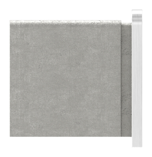 Endkappe Edelstahl V2A fuer Glas bis 17-52 mm geschliffen Korn 240-88-1180530-240.EK