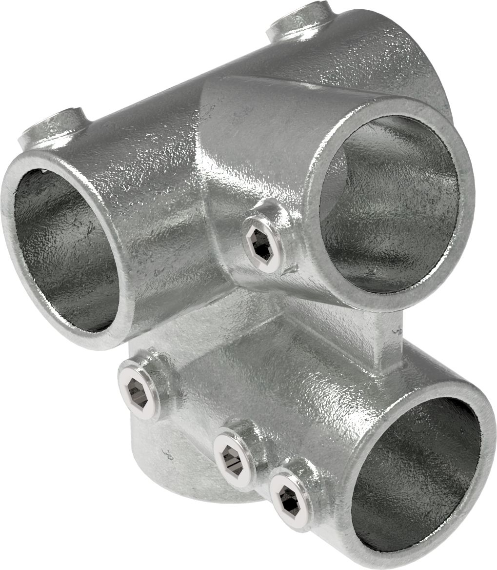 Rohrverbinder Traufenstueck 27-5° Ø 48-3 mm -1 1-2- - Temperguss verzinkt - 185D48-185D48