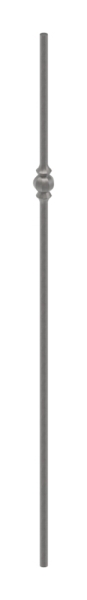 Zwischenstab - Laenge- 900 mm - Material- 14 mm - rund- gehaemmert - Stahl S235JR- roh-30-1110.8