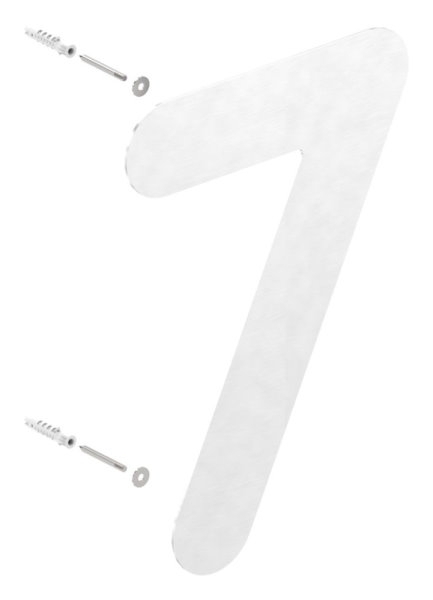 Hausnummer 7 - gross - Masse- 200 mm x 300 mm - V2A-11-8071.4
