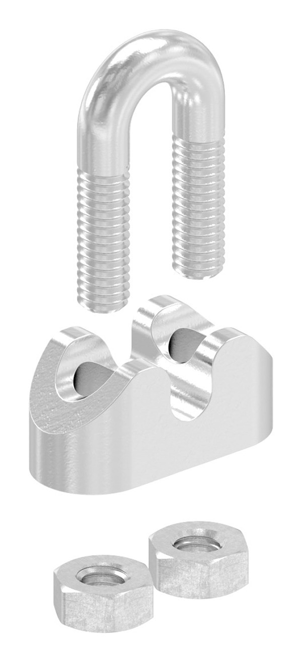 Drahtseilklemme - fuer Seil Ø- 3 mm - Gewinde- M4 - V4A-11-2928.1