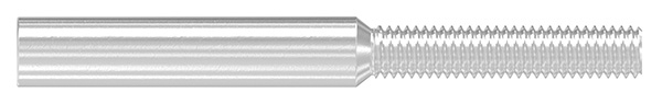 Gewindeterminal mit Aussengewinde - Rechtsgewinde - Fuer Seil von Ø 5 mm -V2A-11-2962.4