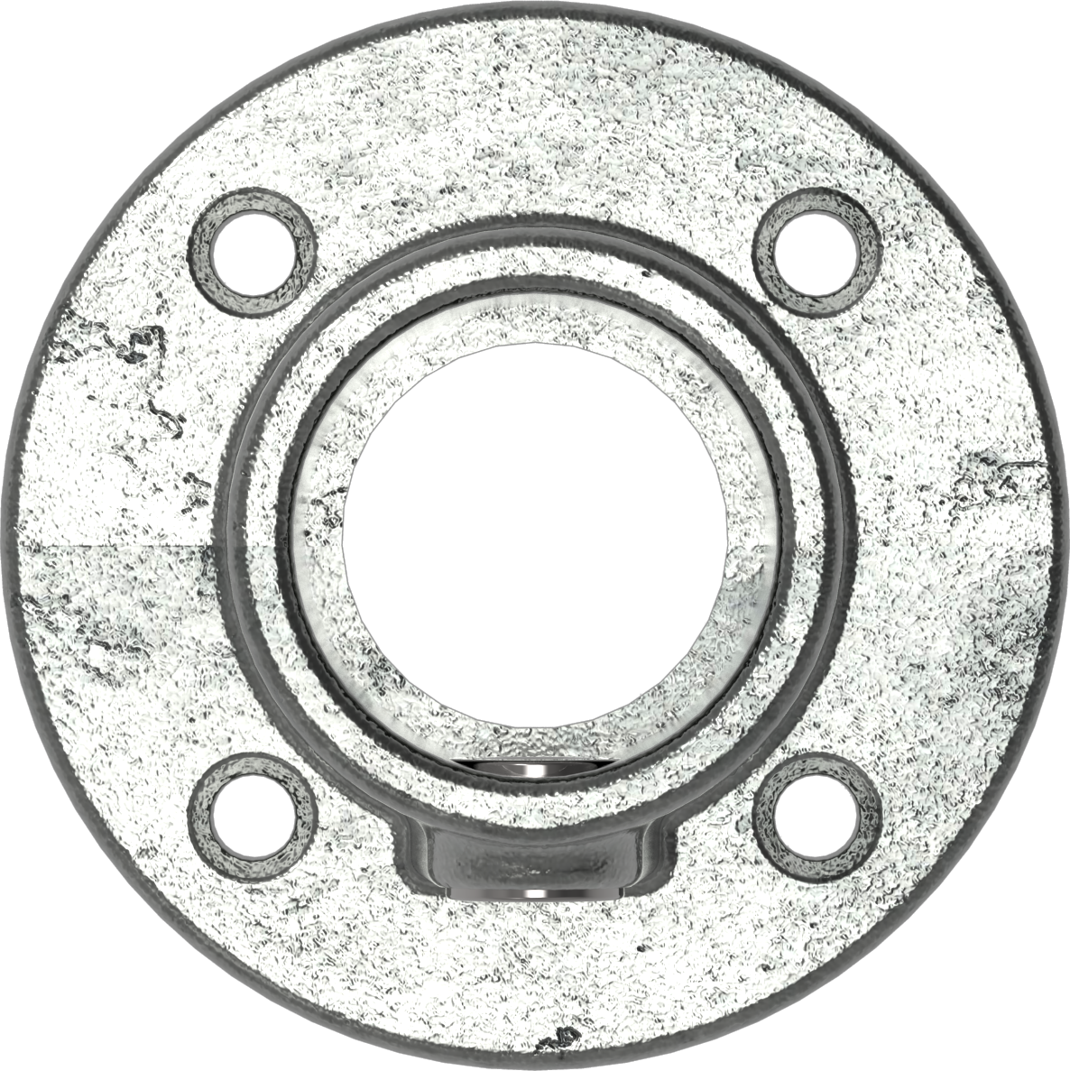 Rohrverbinder - Wandbefestigung rund - 131C42 - 42-4 mm - 1 1-4- - Feuerverzinkt u. Elektrogalvanisiert-131C42