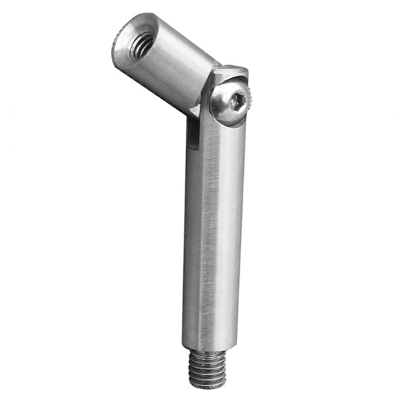 Edelstahl Gelenkstift Ø 12 x 75 mm - verstellbar - M8 Aussen- - M6 Innengewinde -V2A-11-2180-A.4