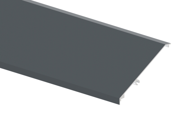 Vordachabdeckung Aluminium pulverbeschichtet L = 1805 mm RAL 7016-88-11VDE-AB-1800.7016