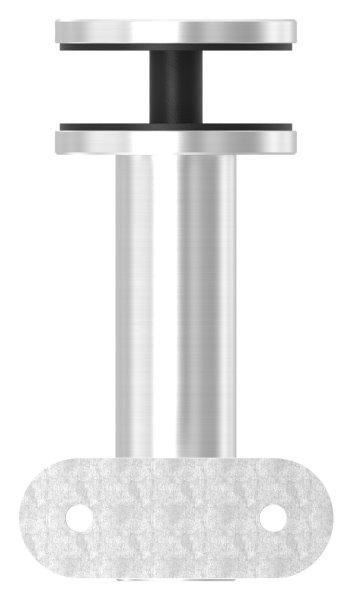 Handlaufhalter mit Gelenk fuer Glas und Halteplatte fuer flachen Anschluss V2A-11-2062.4