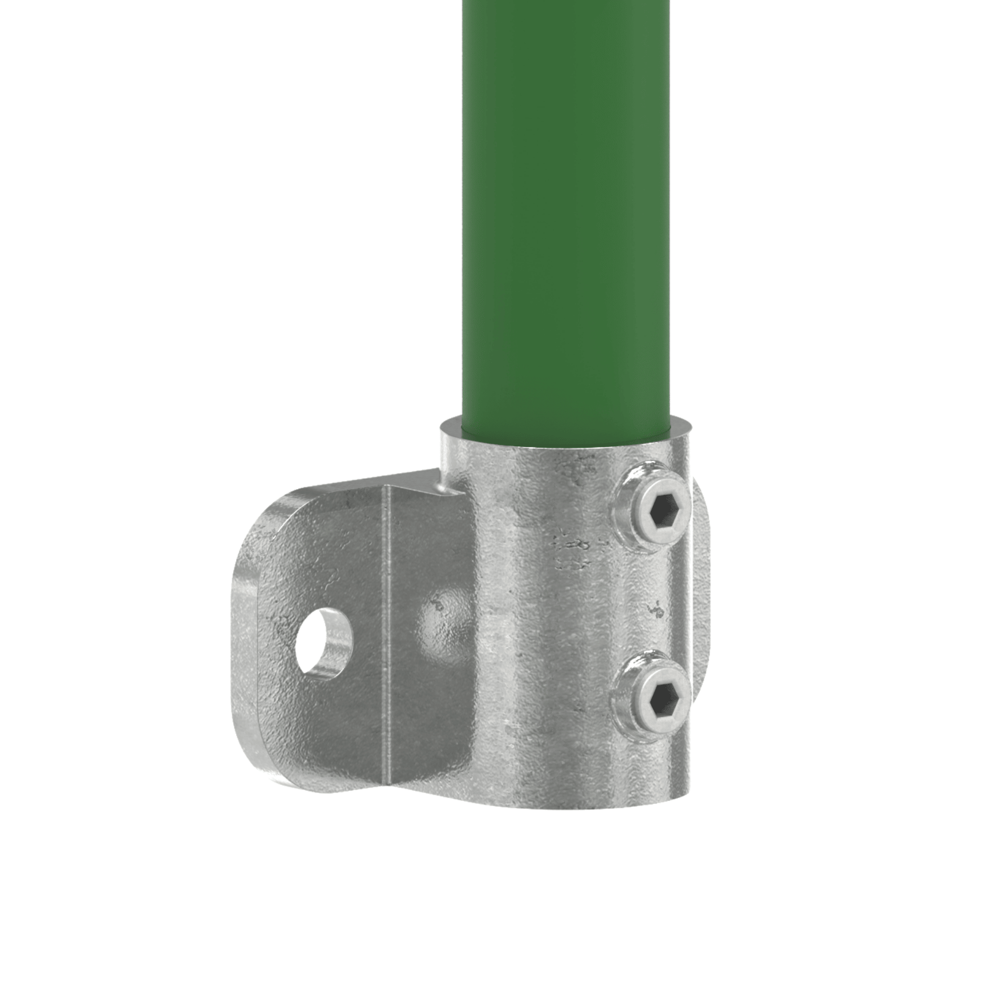 Rohrverbinder Wandhalter massiv Ø 33-7 mm -1- - Temperguss verzinkt - 246B34-246B34