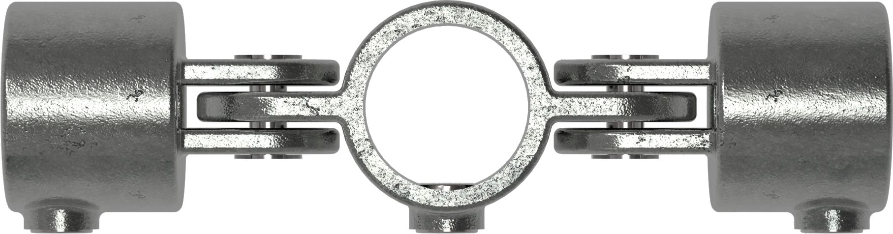 Rohrverbinder Gelenkstueck doppelt 180° Ø 60-3 mm -2- - Temperguss verzinkt - 167E60-167E60
