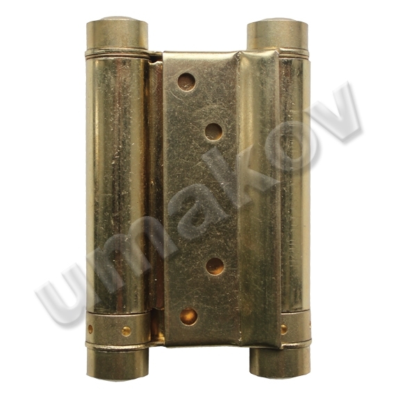 Selbstschliessendes Federscharnier Stahl 75 mm beidseitig Messing-Optik bis 15 kg-89-11D469B75-A.4