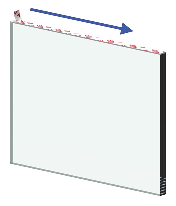 Klebestreifen - fuer Glas 20-76 - 21-52 mm - VHB-Klebeband-11-9021.7