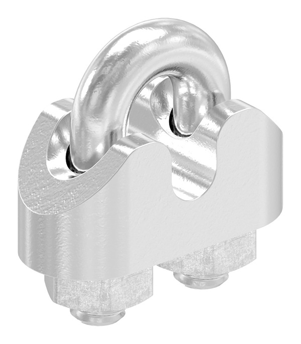 Drahtseilklemme - fuer Seil Ø- 3 mm - Gewinde- M4 - V4A-11-2928.1