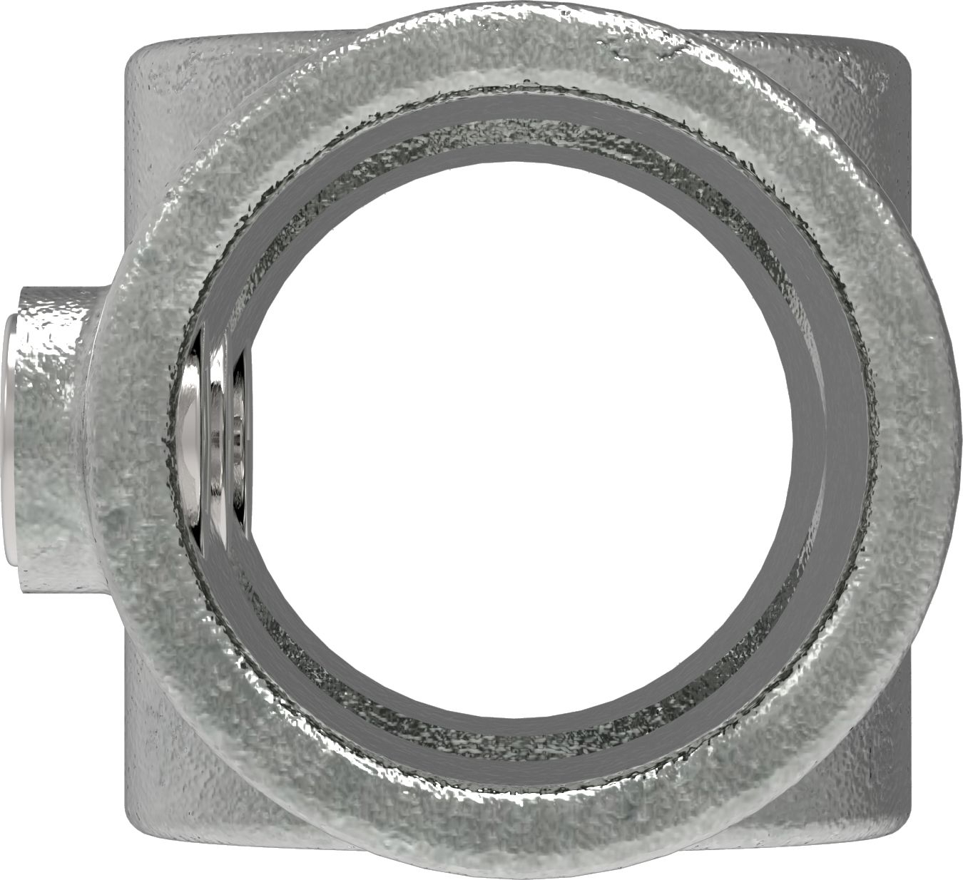 Rohrverbinder - Kreuzstueck durchgehend - 119D48 - 48-3 mm - 1 1-2- - Feuerverzinkt u. Elektrogalvanisiert-119D48