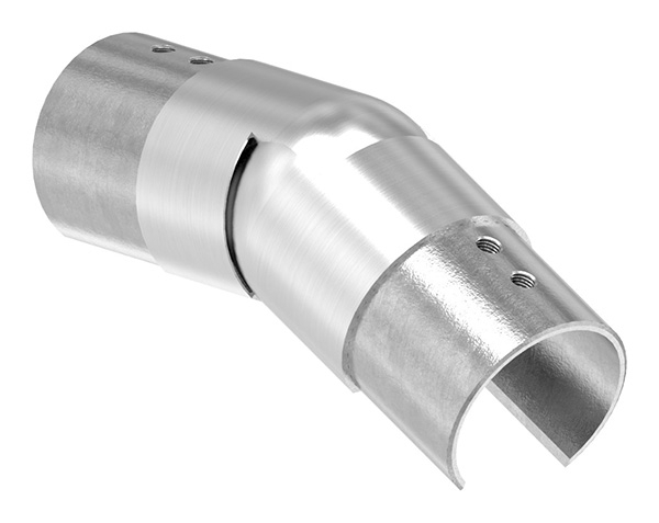 Verbinder flexibel - abwaerts 25-55° - fuer Nutrohr Ø 48-3 mm - V2A-12-2310.4