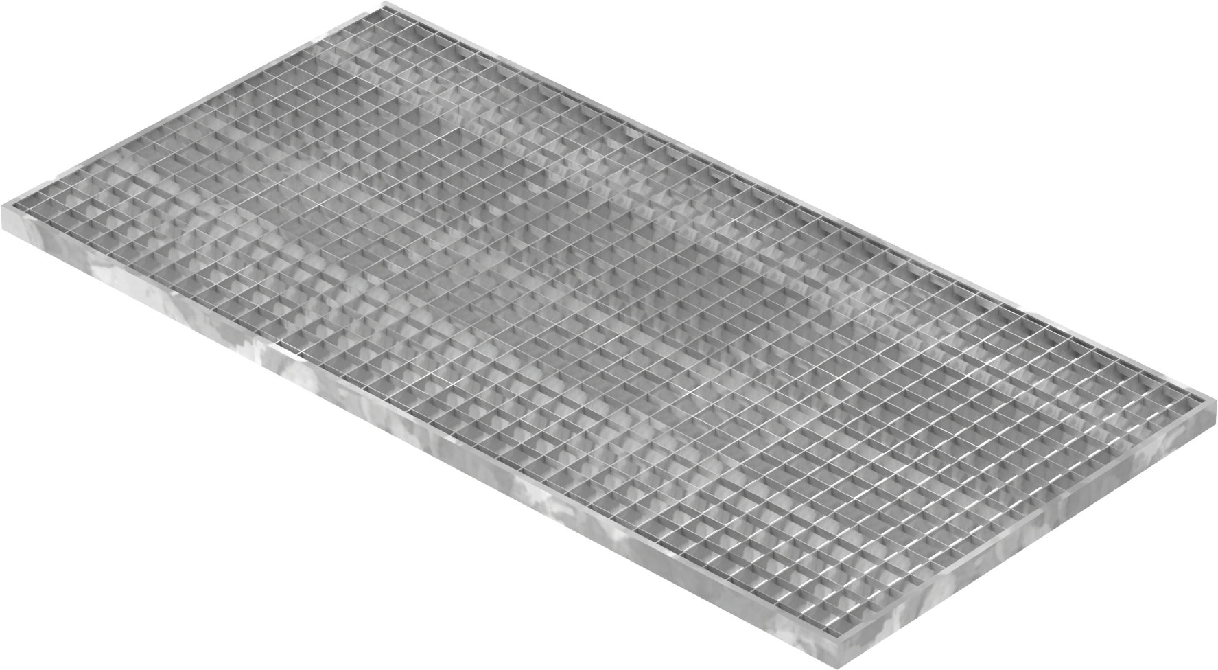Lichtschachtrost Baunormrost - Masse-  590x1190x30 mm 30-30 mm - aus S235JR -St37-2- im Vollbad feuerverzinkt-23-591193030.7